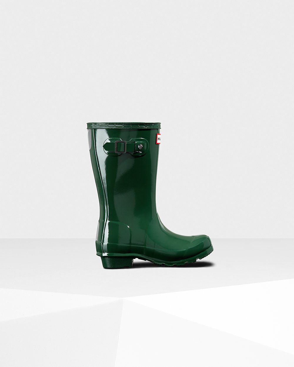 Botas De Agua Hunter Niños Original Big Gloss - Verde - Argentina 1536RVFWM